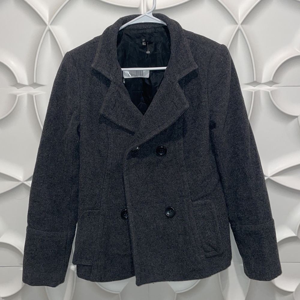 Zara basic grey button blazer jacket M.   DDDD